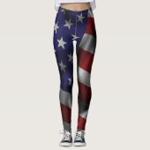 Wave USA Flag Leggings (Vorderseite)