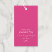 Wave Vielen Dank für Ihren Gefallen Geschenkanhänger (Rückseite)