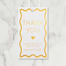 Wave Vielen Dank für Ihren Gefallen Geschenkanhänger