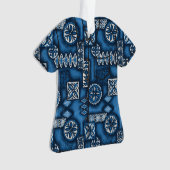 Wave Warrior Hawaiian Primitive Tapa Aloha Shirt Ornament (Vorderseite)