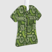 Wave Warrior Hawaiian Primitive Tapa Aloha Shirt Ornament (Vorderseite)