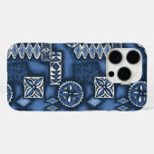 Wave Warrior Hawaiian Tapa Case-Mate iPhone Case (Rückseite (Horizontal))