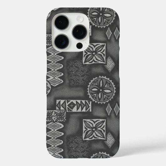 Wave Warrior Hawaiian Tapa Case-Mate iPhone Case (Rückseite)
