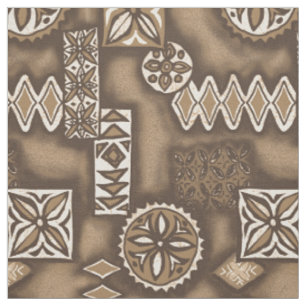 Wave Warrior Hawaiian Tapa Stoff