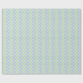 Wave Weave in Slate and Green Geschenkpapier (Flach)