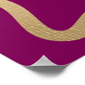Wave Wine Graduation Party Willkommen Poster (Ecke)