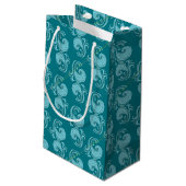 Wave Wirbel Kleine Geschenktüte (Rückseite Schrägansicht)