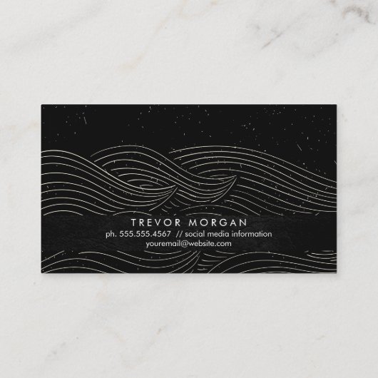 Wave Wirbel Visitenkarte (Rückseite)