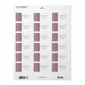 Wave Zickzack Bold Adressaufkleber (Vorne)