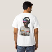 Waveform Beats: Designs für benutzerdefinierte DJ- T-Shirt (Schwarz voll)