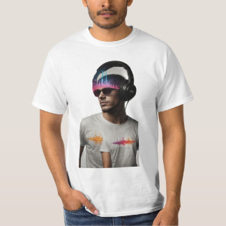 Waveform Beats: Designs für benutzerdefinierte DJ- T-Shirt