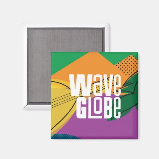 WaveGlobe Magnet (Vorderseite/Rückseite)