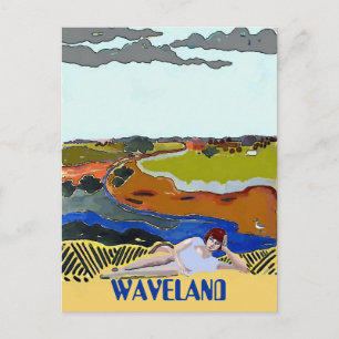 WAVELAND MS, Vintage-Postkarte Postkarte