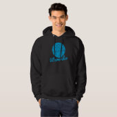 Waverider Synthesizer 80er Synthwave Waveform Hoodie (Vorne ganz)