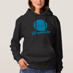 Waverider Synthesizer 80er Synthwave Waveform Hoodie