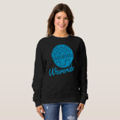 Waverider Synthesizer 80er Synthwave Waveform Sweatshirt (Vorne ganz)