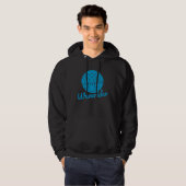 Waverider-Synthesizer 80er Synthwave-Wellenform Hoodie (Vorne ganz)