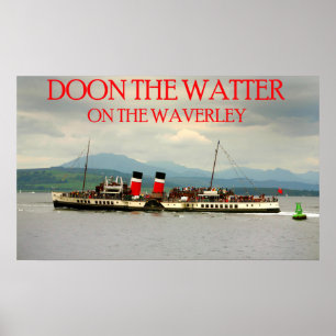 waverley auf dem Clyde Poster