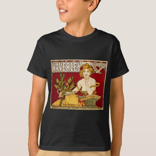 Waverley fährt - Kunst Nouveau - Alphonse Mucha T-Shirt (Vorderseite)