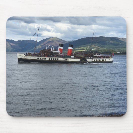Waverley Paddle Steamer vor Schottland Mousepad (Vorne)