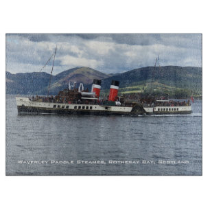 Waverley Paddle Steamer vor Schottland Schneidebrett