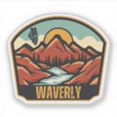 Waverly Illinois Aufkleber (Vorderseite)