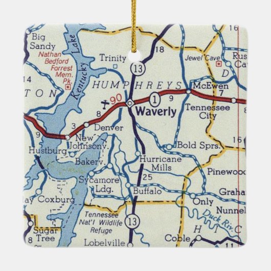 Waverly TN Keramikornament (Rückseite)