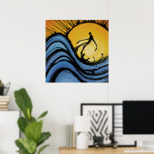 WaveRunner (Print) von Nathan Jalani Taylor Poster (Heimbüro)