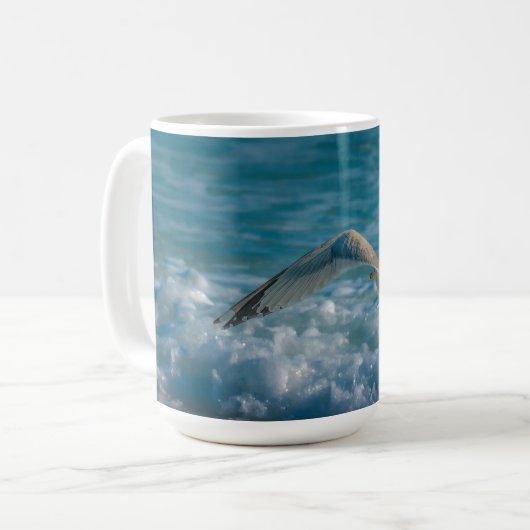 Waves 11 oz oder 15 oz Tasse (Vorderseite Links)