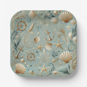 Waves 7-Zoll-Papierplatte aus dem Perlenodel Pappteller (Vorderseite)