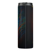 Waves Abstrakt Flame Fraktal 3D Thermosbecher (Rückseite)