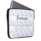 Waves Ahoy Custom Laptopschutzhülle (Vorne Rechts)