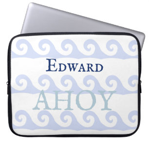 Waves Ahoy Custom Laptopschutzhülle