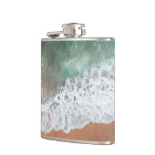 Waves am Sandy Beach Flachmann (Links)