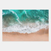 Waves am Sandy Beach Geschenkpapier Set (Vorderseite)