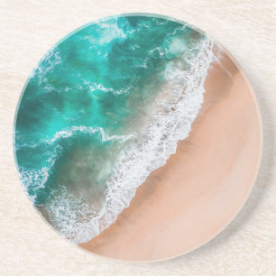 Waves am Sandy Beach Getränkeuntersetzer