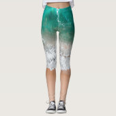 Waves am Sandy Beach Leggings (Vorderseite)