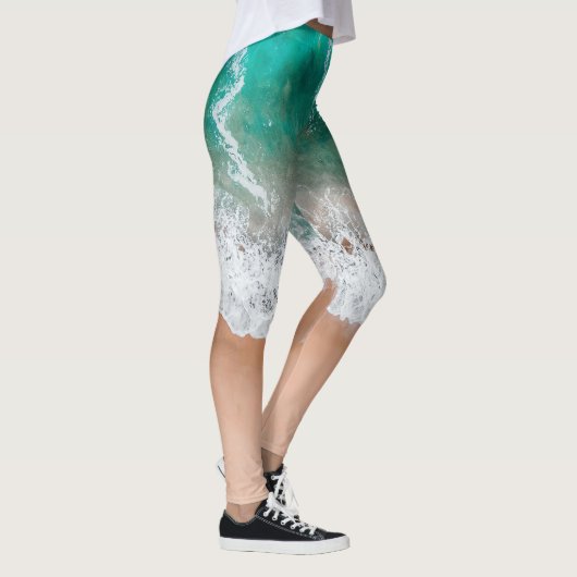 Waves am Sandy Beach Leggings (Rechts)