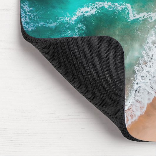 Waves am Sandy Beach Mousepad (Ecke)