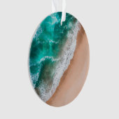 Waves am Sandy Beach Ornament (Vorderseite)