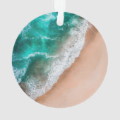 Waves am Sandy Beach Ornament (Rückseite)