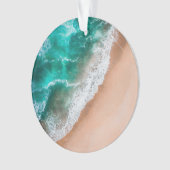 Waves am Sandy Beach Ornament (Vorderseite)