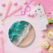 Waves am Sandy Beach Pappteller (Party)