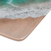 Waves am Sandy Beach Schneidebrett (Ecke)