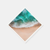 Waves am Sandy Beach Serviette (Ecke)