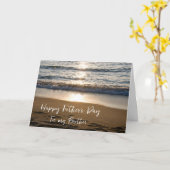 Waves am Sunset Brother Happy Vatertag Karte (Gelbe Blume)