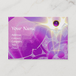 WAVES AMETHYST MONOGRAM, hell lila Visitenkarte