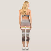 Waves and Boulders 0893 Capri Leggings (Rückseite)