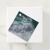 Waves and sea with Doodle hearts Geschenkanhänger (Beispiel)