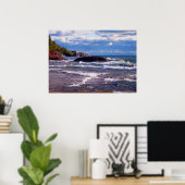 Waves auf Lake Superior Poster (Heimbüro)